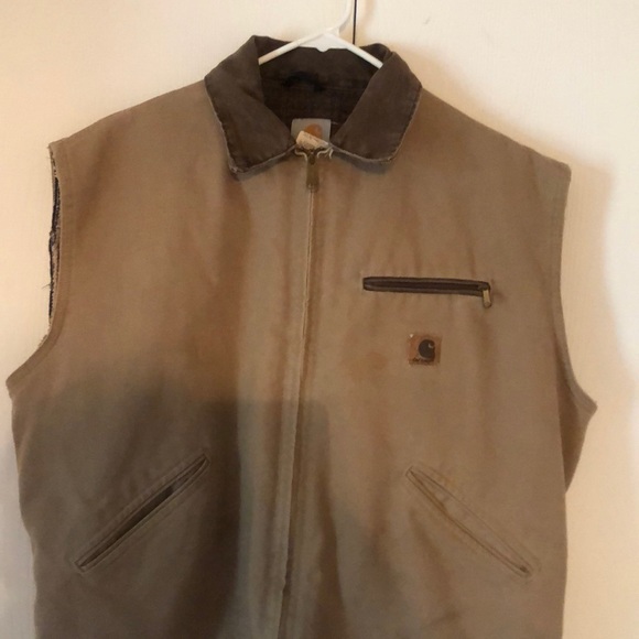 VTG Carhartt men’s flannel zip up vest - Picture 4 of 17
